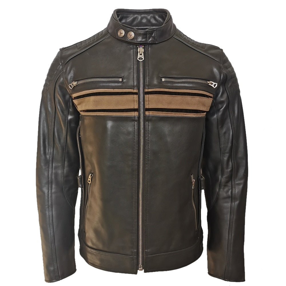 Men's fringe leather jacket