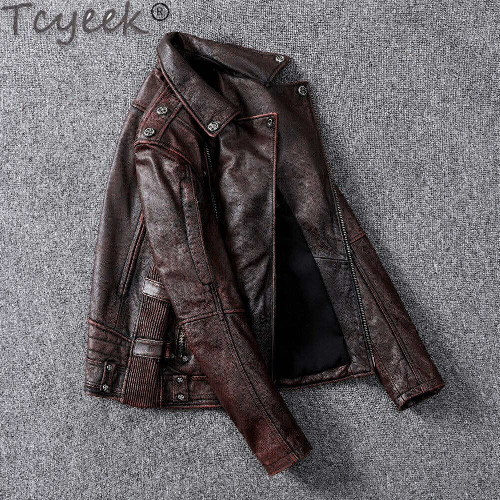 Men's cowhide coat