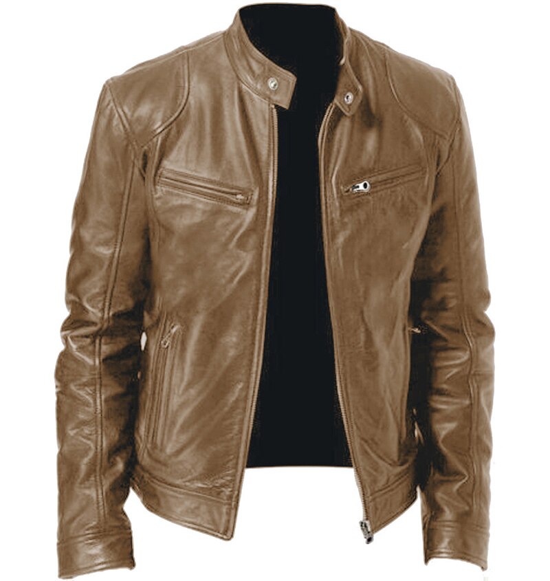 Winter PU leather (eco-leather) jacket