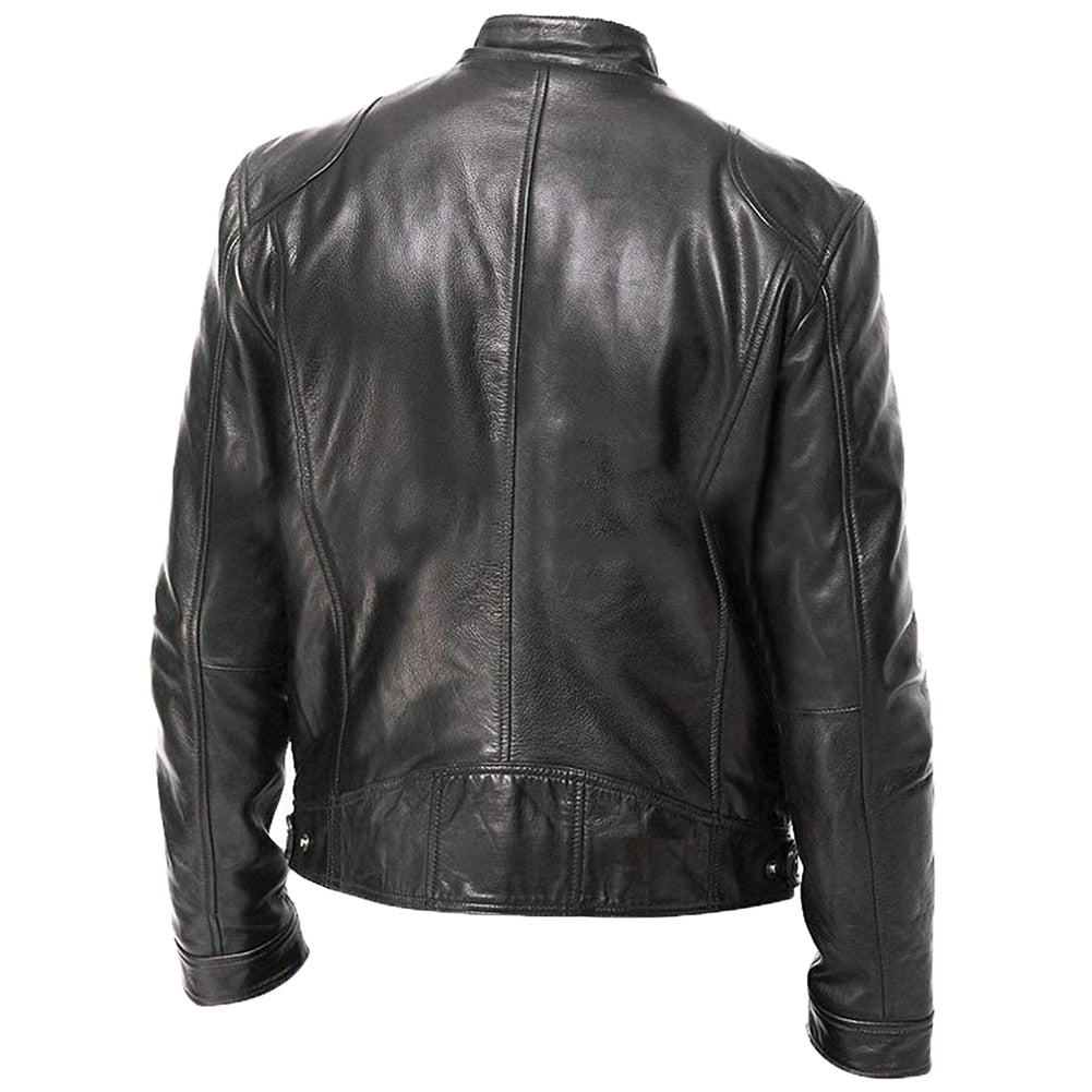 Winter PU leather (eco-leather) jacket