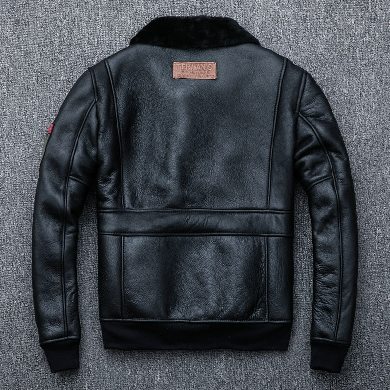 Genuine sheep leather jacket
