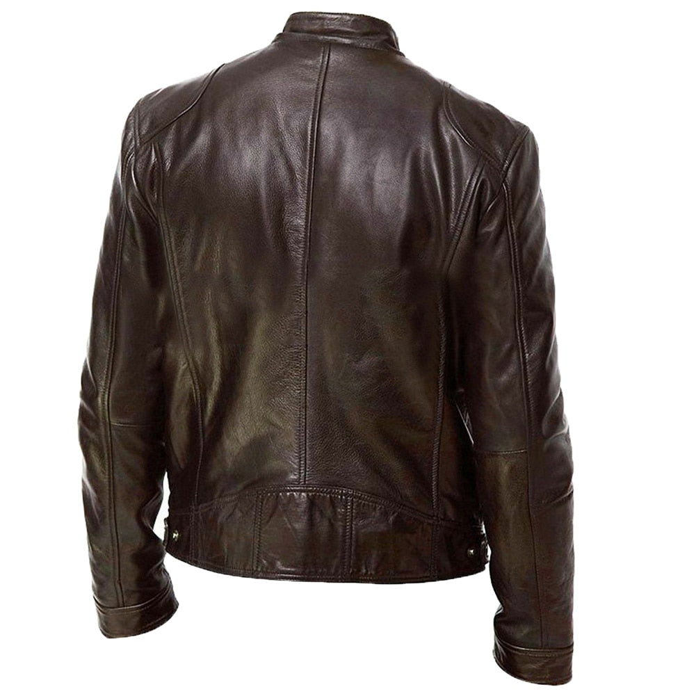 Winter PU leather (eco-leather) jacket