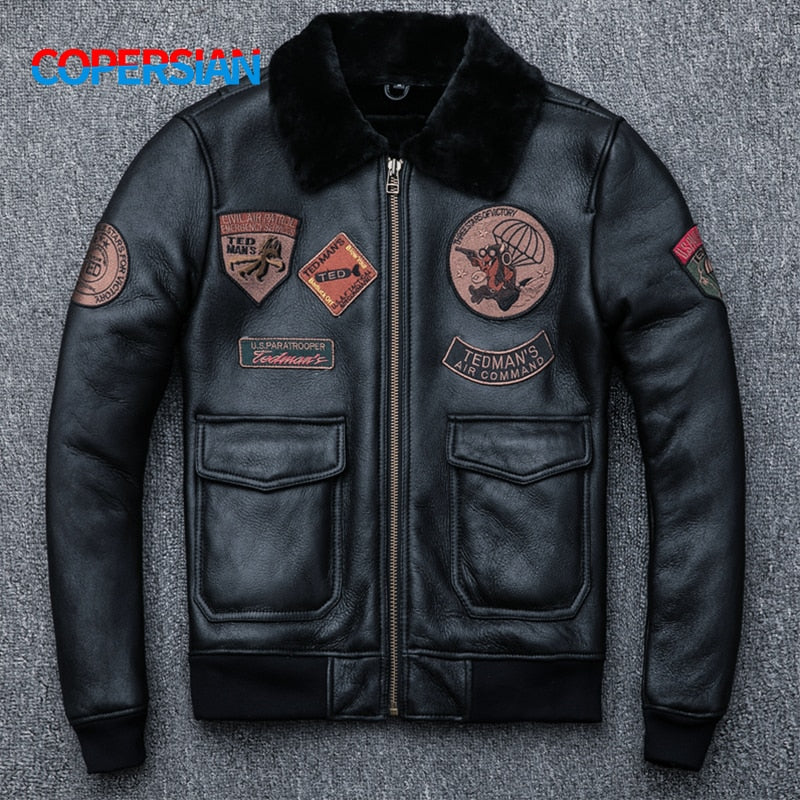 Genuine sheep leather jacket