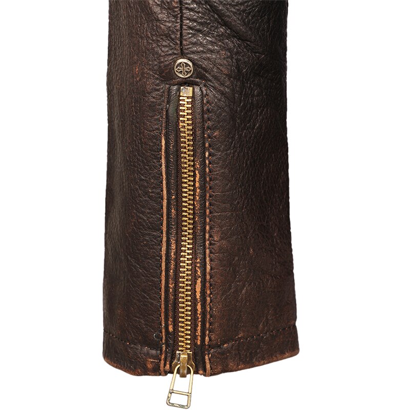 Vintage Leather Biker Jacket