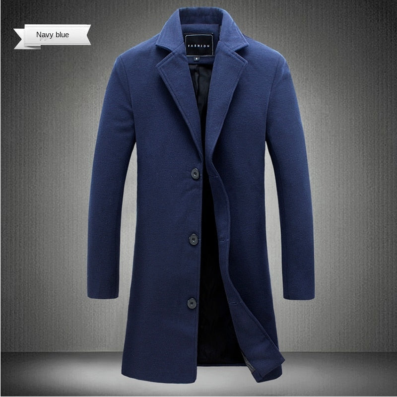 Men's long cotton coat