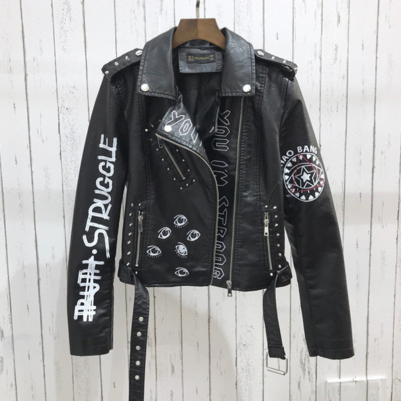 Women's leather jacket 2022