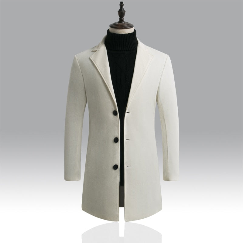 Men's long cotton coat