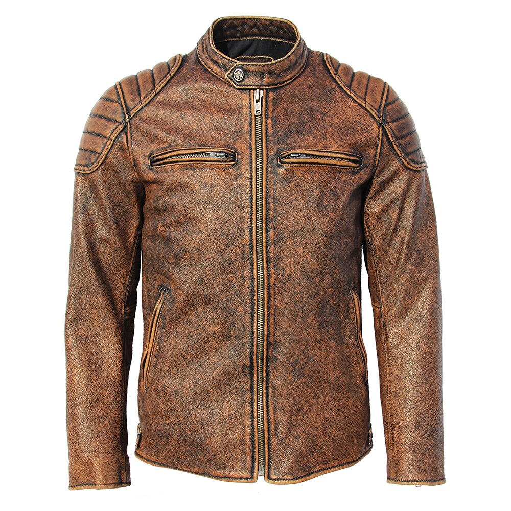Genuine light brown leather jackets