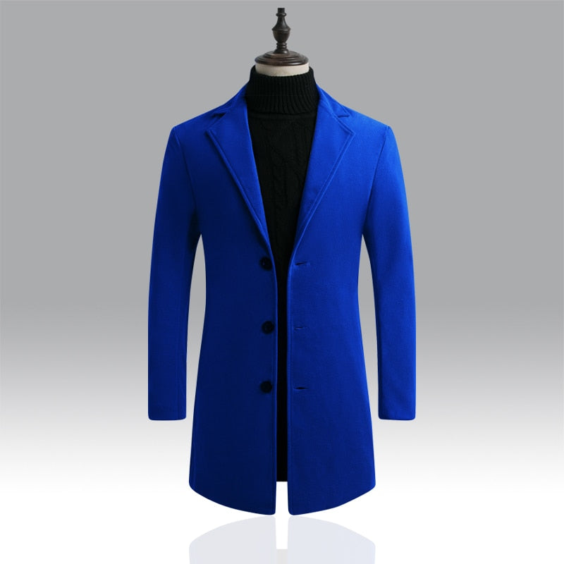Men's long cotton coat