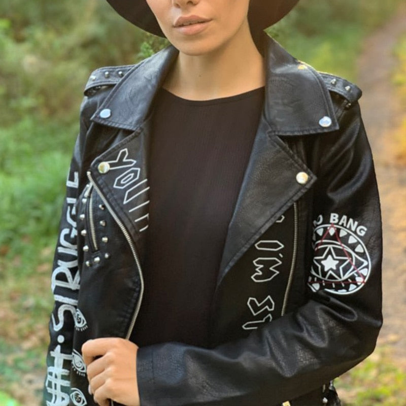 Women's leather jacket 2022