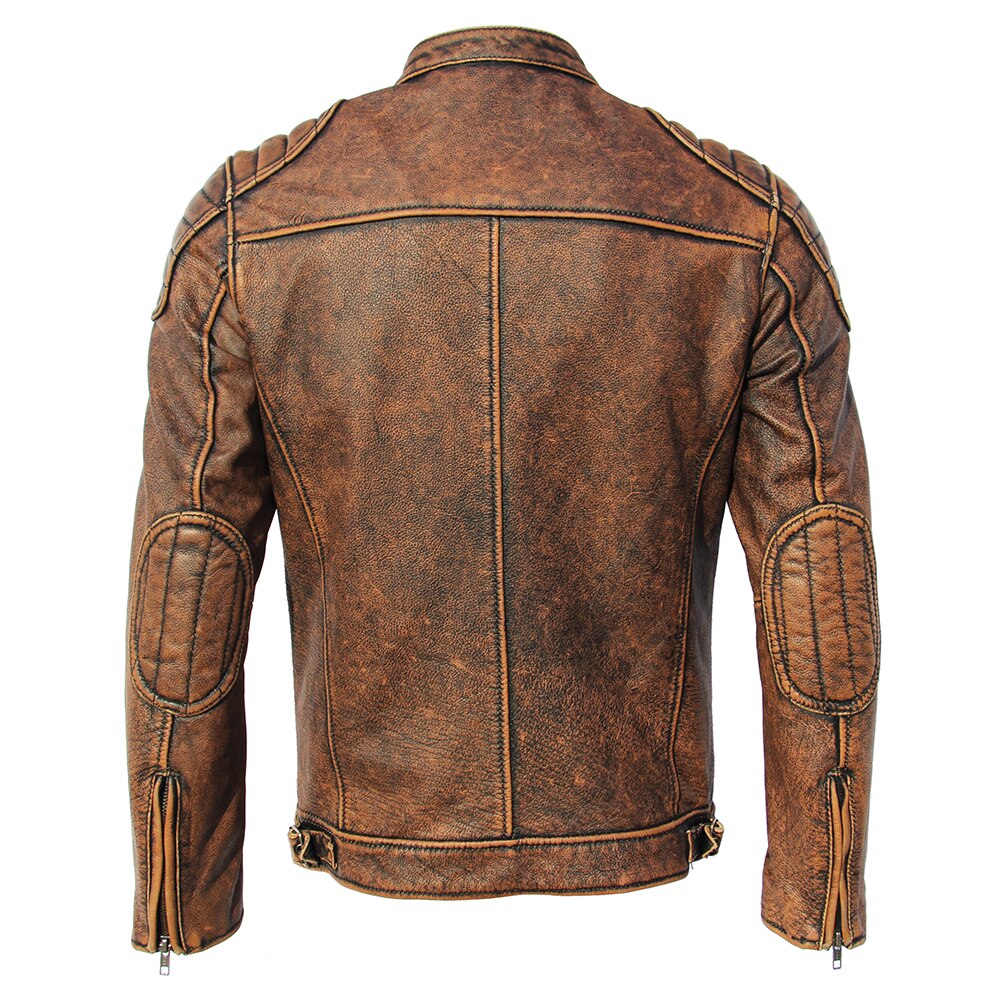 Genuine light brown leather jackets
