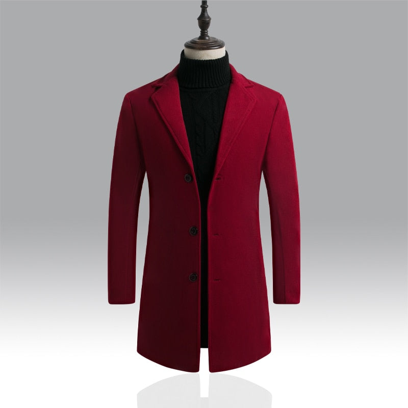 Men's long cotton coat