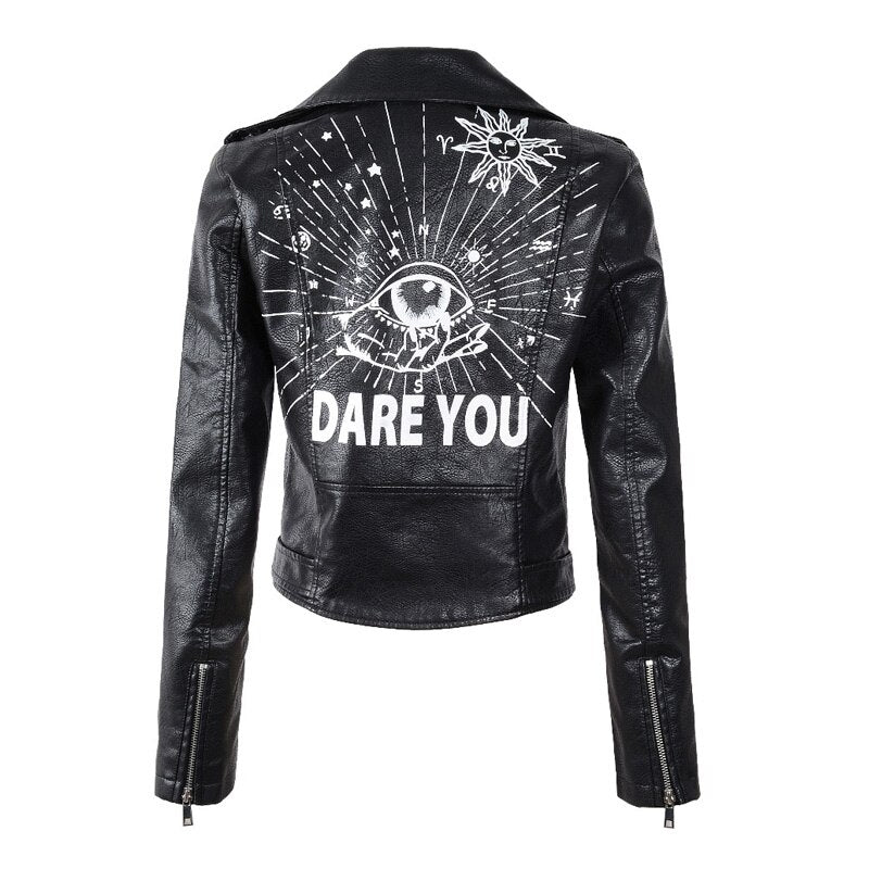 Women's leather jacket 2022