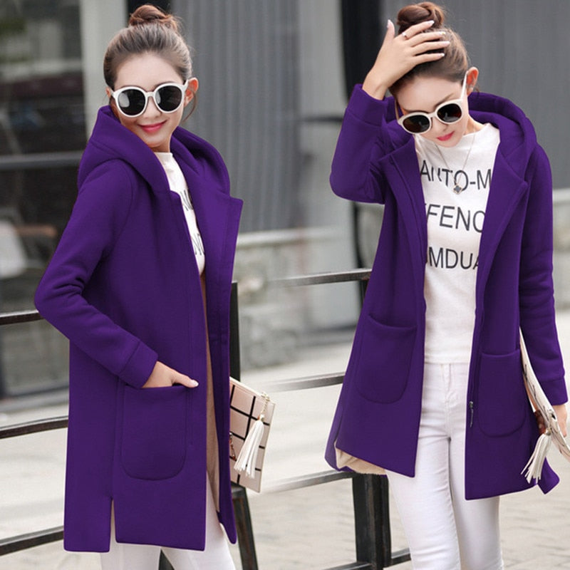 Elegant long women's jacket