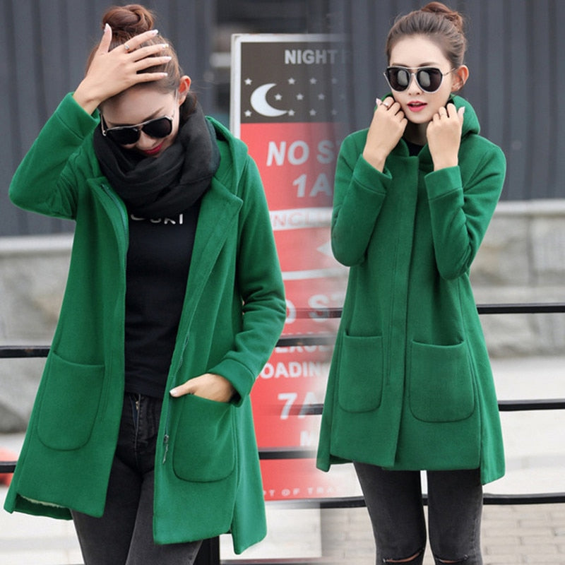 Elegant long women's jacket
