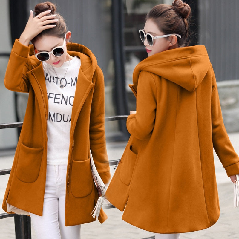 Elegant long women's jacket